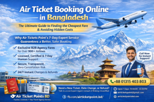 Air ticket booking online Bangladesh with cheap flight booking service by Air Tickets Point BD.