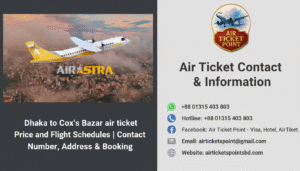 Dhaka to Cox's Bazar air ticket Price and Flight Schedules