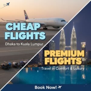 Discounted flights Dhaka to Kuala Lumpur Malaysia