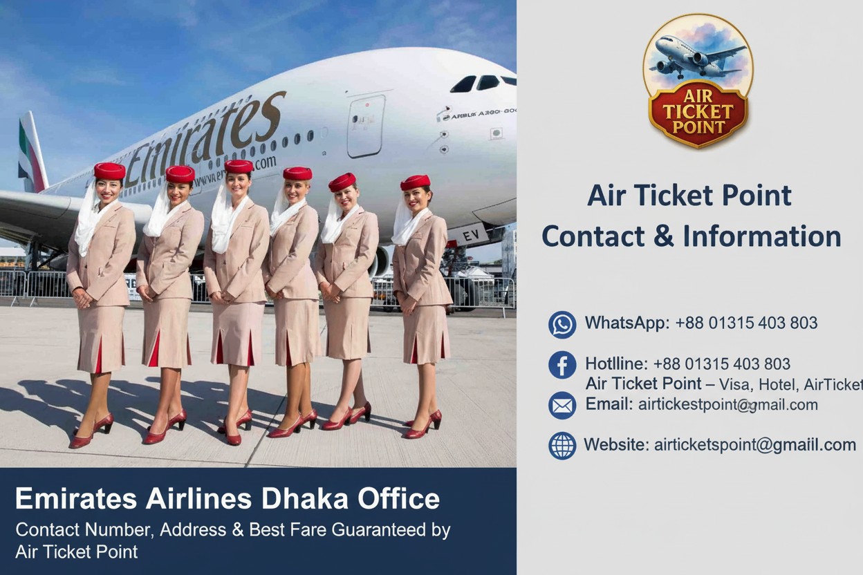 Emirates Airlines Dhaka Office | Contact Number, Address & Best Fare Guaranteed by Air Ticket Point