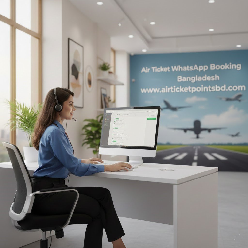 Air ticket WhatsApp booking Bangladesh support team in Dhaka office